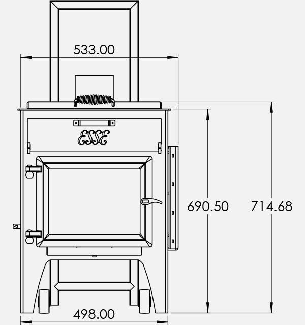 ESSE Garden Stove with Pizza Oven