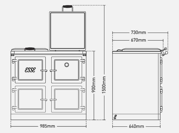 ESSE 1000 X Pro Electric Range Cooker
